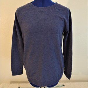 Forever 21  lightweight pullover top  (S)  navy blue  (LS)